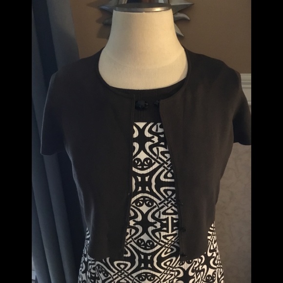 Anne Taylor dress with cardigan 🌺💙🌺 - Picture 6 of 8